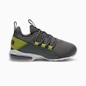 Tenis para infantes Axelion Mesh, Cool Dark Gray-PUMA Navy-Sea Kelp, extralarge